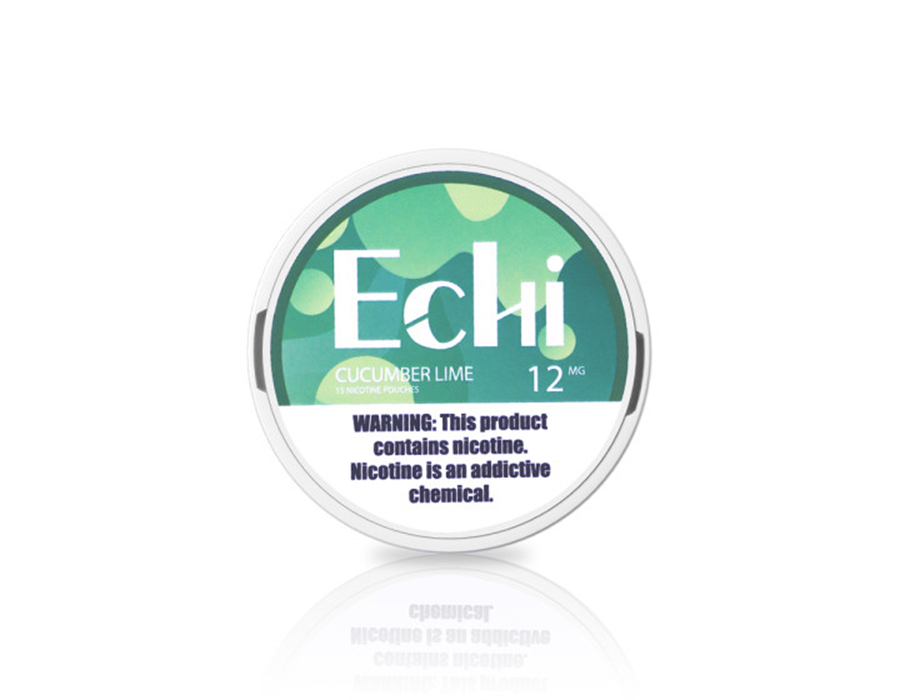 Echi Cucumber Lime 12 mg Nicotine Pouches — can shot