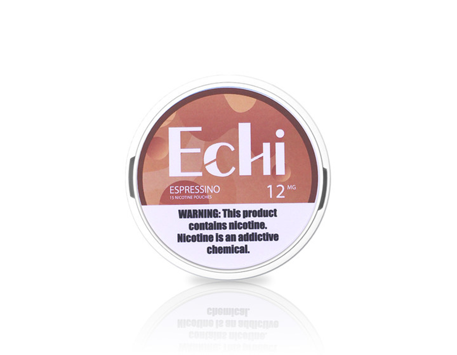 Echi Espressino 12 mg Nicotine Pouches — can shot